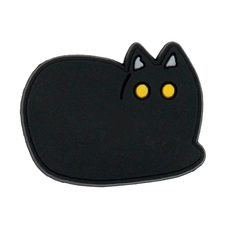 1pcs PVC Cute Cat Shoe Charms Pet Orange Cat Black Cat Shoe Decoration Pins Garden Sandal Accessories for Women Girl Boy - Cheeky Fantail Finds