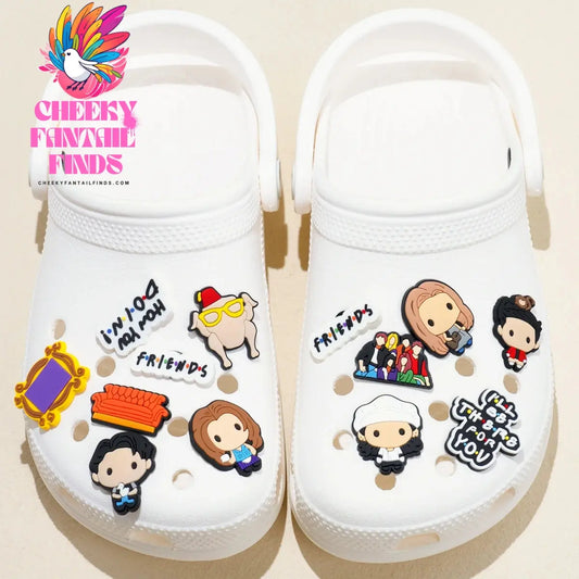 1pcs PVC Friends Shoe Charms Rachel Chandler Shoe Decorations for Garden Sandal Clog Accessories Kids DIY Gifts Fit Wristbands - Cheeky Fantail Finds