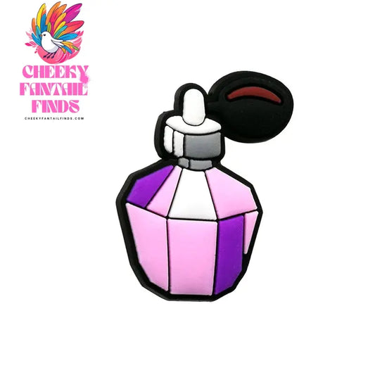 1pcs PVC Purple Ghost Shoe Charms Perfume Diamond Shoe Decorations Pins for Women Men Kids Sandal Clog Buckles Accessories Gifts Cheeky Fantail Finds