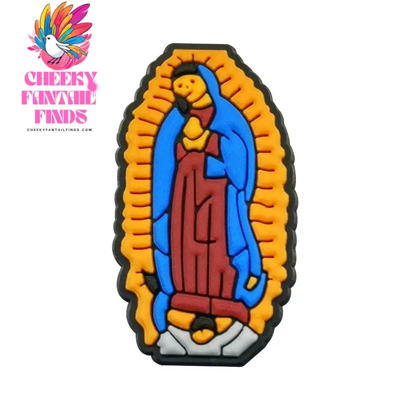 1pcs PVC Religious Jesus Clog Shoe Charms Holy Bible Shoe Decorations Pins for Woman Men Party Favor Gifts DIY Clips Accessories Cheeky Fantail Finds