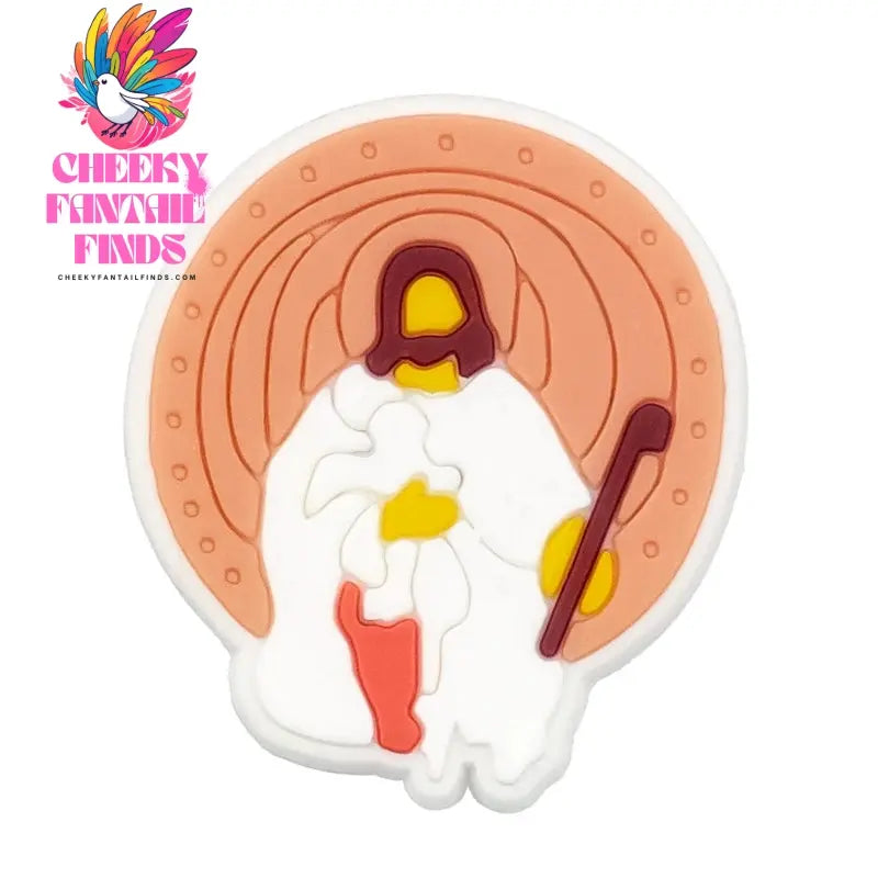 1pcs PVC Religious Jesus Clog Shoe Charms Holy Bible Shoe Decorations Pins for Woman Men Party Favor Gifts DIY Clips Accessories Cheeky Fantail Finds