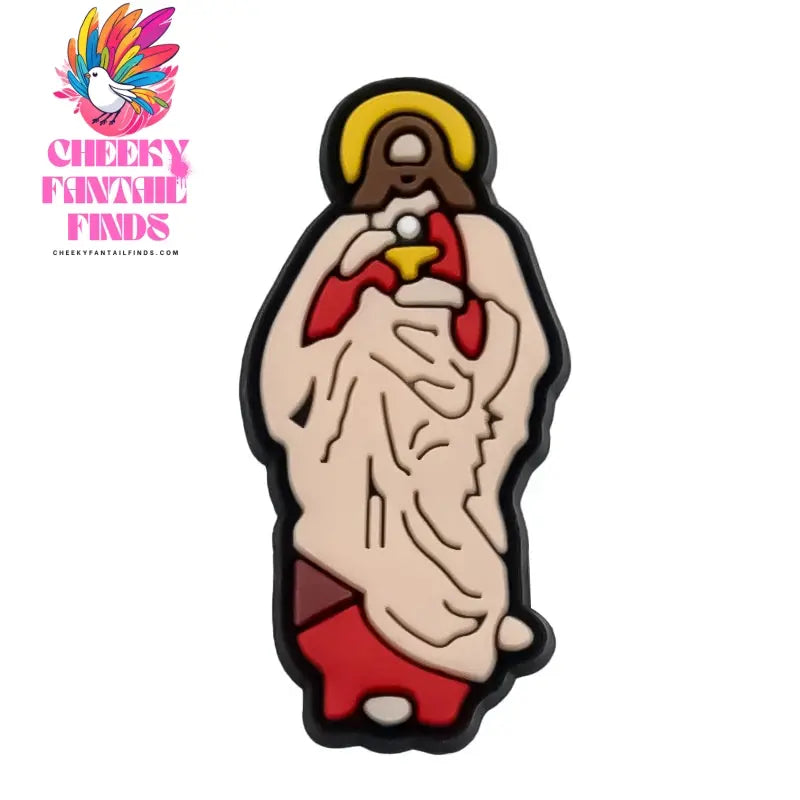 1pcs PVC Religious Jesus Clog Shoe Charms Holy Bible Shoe Decorations Pins for Woman Men Party Favor Gifts DIY Clips Accessories Cheeky Fantail Finds
