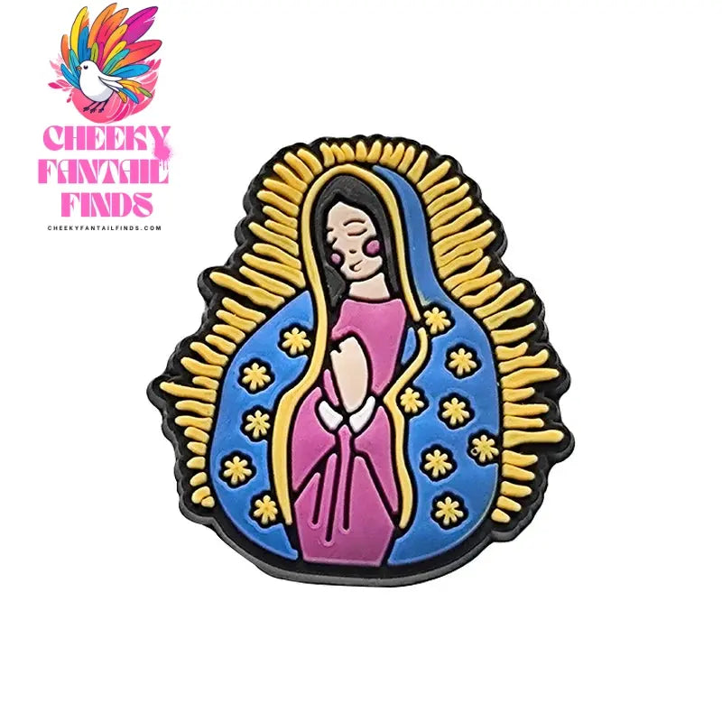 1pcs PVC Religious Jesus Clog Shoe Charms Holy Bible Shoe Decorations Pins for Woman Men Party Favor Gifts DIY Clips Accessories Cheeky Fantail Finds