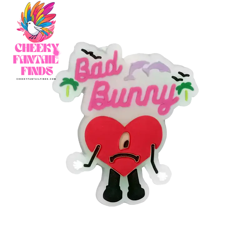 1pcs PVC Shoe Charms Bad Bunny Glowing Shoe Decorations Pins for Clog Sandals Women Single Sale Shoe Charms Luminous Favor Gifts - Cheeky Fantail Finds