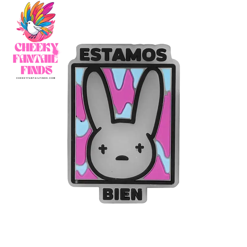 1pcs PVC Shoe Charms Bad Bunny Glowing Shoe Decorations Pins for Clog Sandals Women Single Sale Shoe Charms Luminous Favor Gifts - Cheeky Fantail Finds