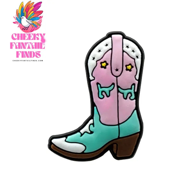 1pcs PVC Shoe Charms Cowboy for Girls Pink Shoe Accessories for Sneakers Sandal Cute Charms for Classic Clog Favor Gifts - Cheeky Fantail Finds