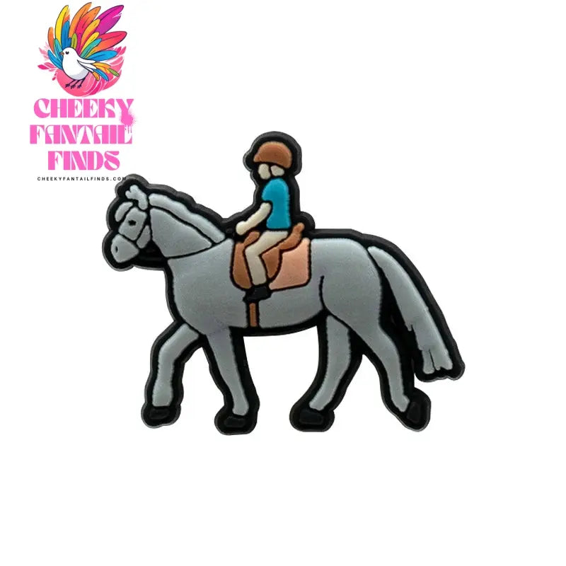1pcs PVC Shoe Charms Cowboy for Girls Pink Shoe Accessories for Sneakers Sandal Cute Charms for Classic Clog Favor Gifts - Cheeky Fantail Finds