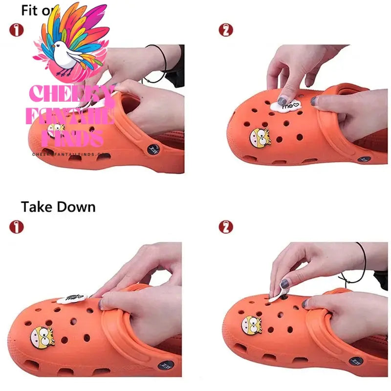 1pcs Pokemon Series PVC Shoes Charms for Shoes Pin Accessories Shoe Buckle Wholesale DIY Sneakers Decoration Kids Men Party Gift Cheeky Fantail Finds