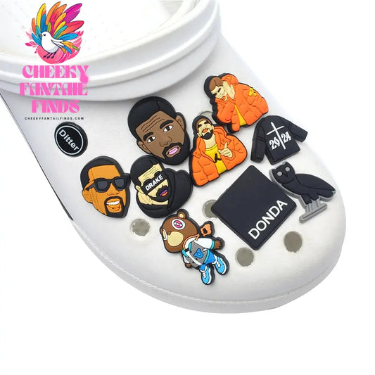 1pcs Shoe Charms Singer PVC Cactus Smiling Designer Garden Shoe Accessories Decoration for Clog Sandal Wristbands Kids Gift Cheeky Fantail Finds