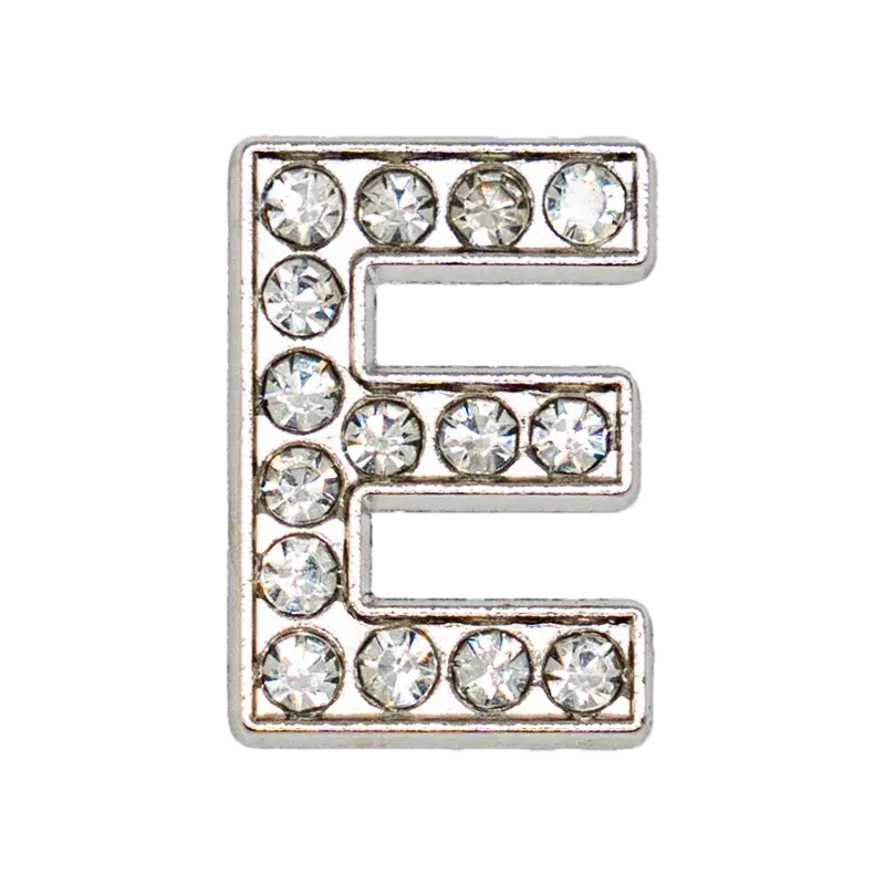 1pcs Silvery Letters Luxury Shoe Charms Alphabet Shoe Decorations Pins for Garden Sandals Women Girls Bling Favor Gifts - Cheeky Fantail Finds