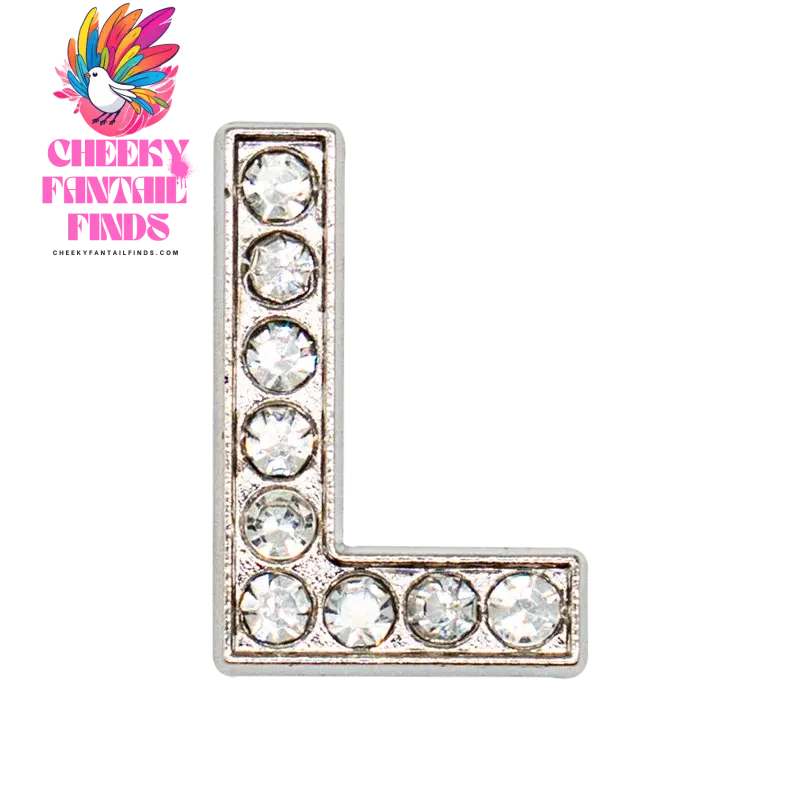 1pcs Silvery Letters Luxury Shoe Charms Alphabet Shoe Decorations Pins for Garden Sandals Women Girls Bling Favor Gifts - Cheeky Fantail Finds