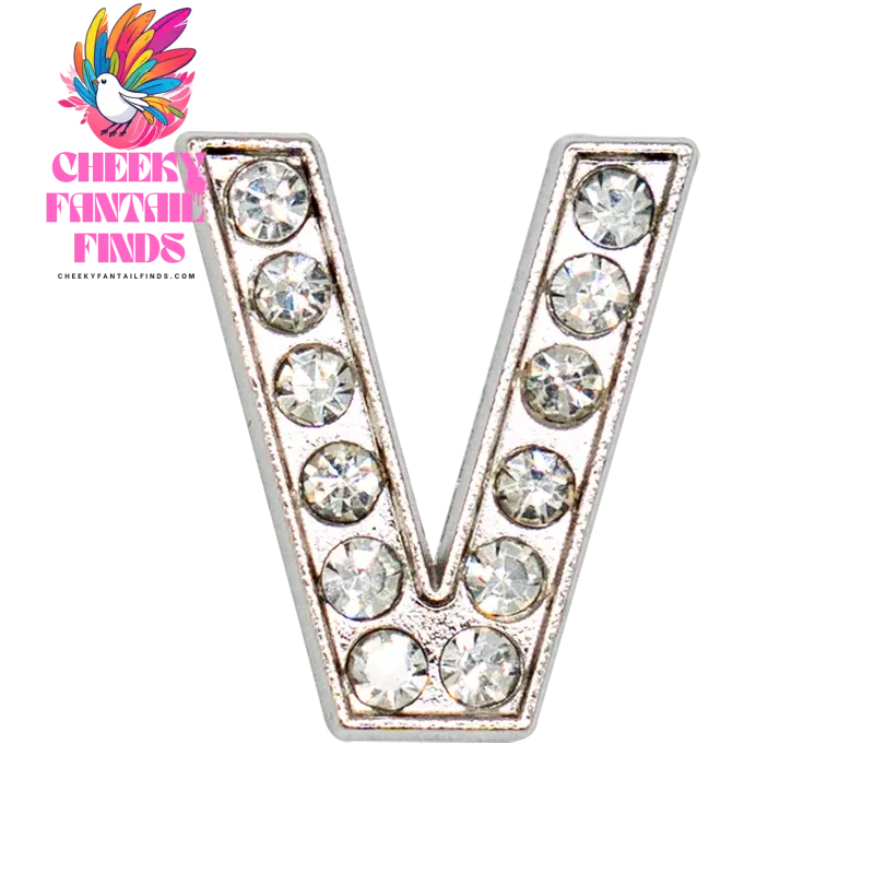 1pcs Silvery Letters Luxury Shoe Charms Alphabet Shoe Decorations Pins for Garden Sandals Women Girls Bling Favor Gifts - Cheeky Fantail Finds