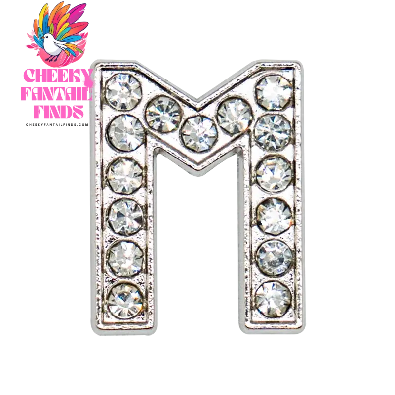 1pcs Silvery Letters Luxury Shoe Charms Alphabet Shoe Decorations Pins for Garden Sandals Women Girls Bling Favor Gifts - Cheeky Fantail Finds
