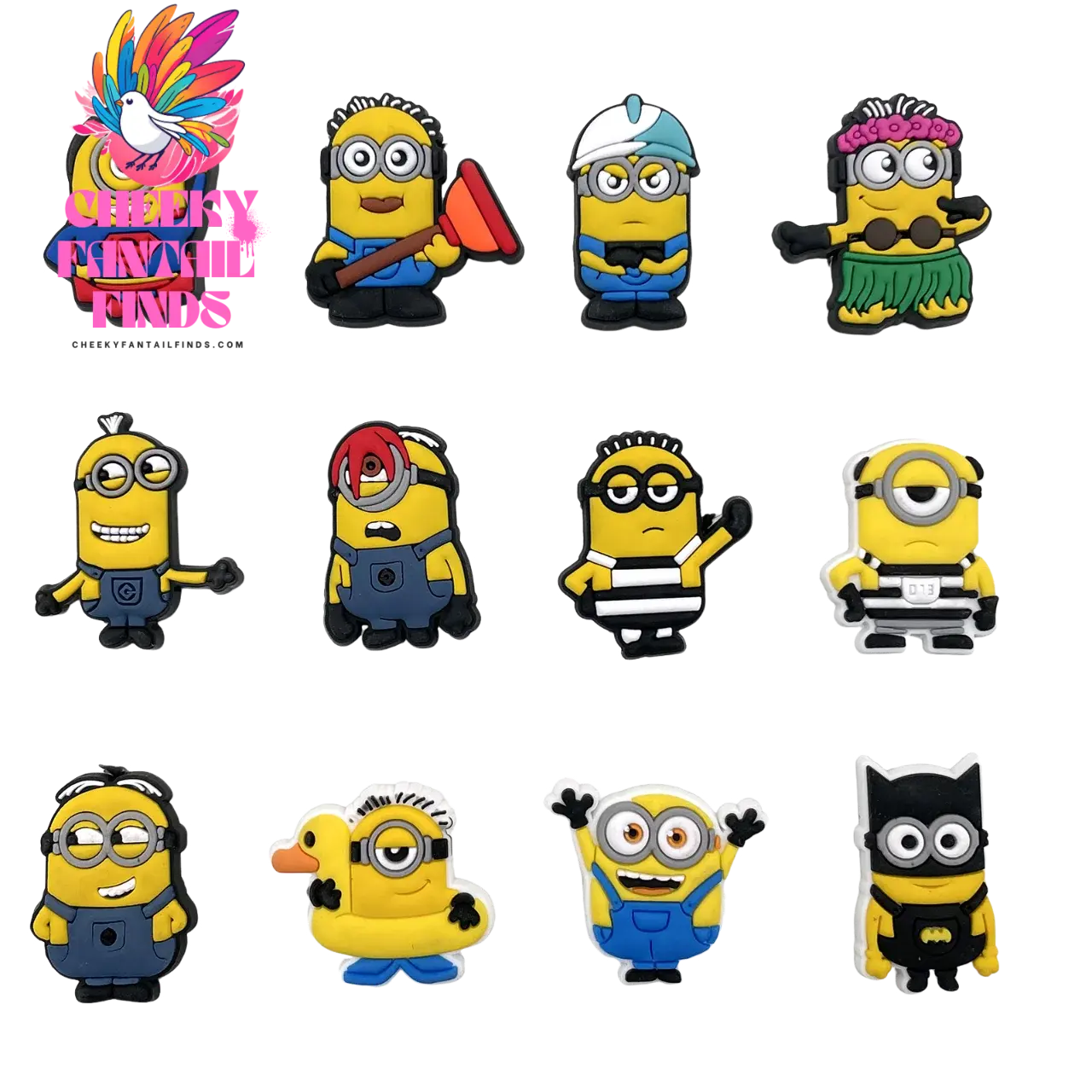 1pcs Yellow people series shoe Charms clogs Aceessories for Sandals pins Decorate girls kid Gifts Cheeky Fantail Finds