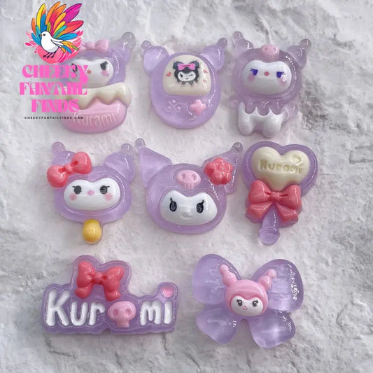 2-8Pcs Shoe Charm Abs Cartoon Cute Detachable Diy Decorative Y2K Fashion Slip-On Footwear Accessories - Cheeky Fantail Finds