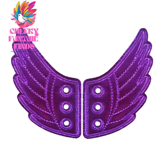2 Pcs Women Mens Shoes Angel Wings Accessories Shiny Charm Wings for Sneakers Cheeky Fantail Finds