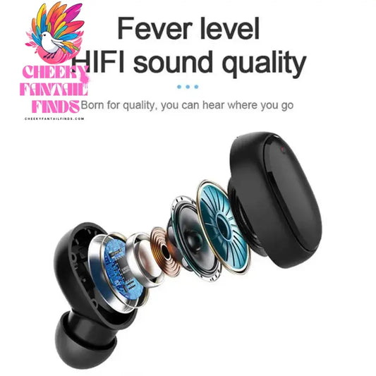 2023 A6S TWS Wireless Bluetooth Headphones Sport in Ear Earphone With Microphone Mini Pods Earbuds Noise Cancelling Headsets Cheeky Fantail Finds
