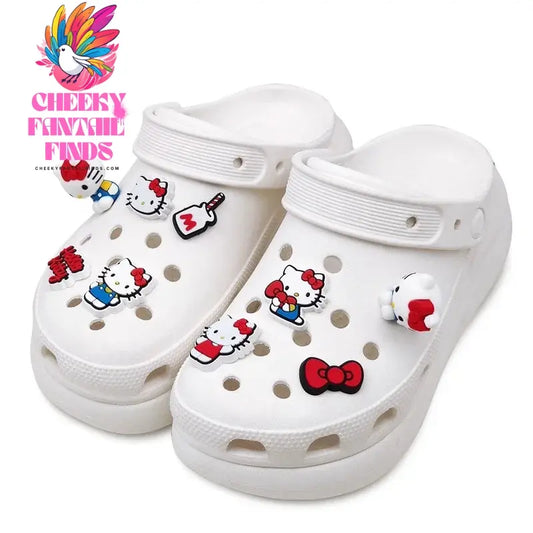 2024 New Kitty Shoe Buckle Accessories 3D DIY Shoe Flower Cartoon Detachable Decorative Buckle Cheeky Fantail Finds