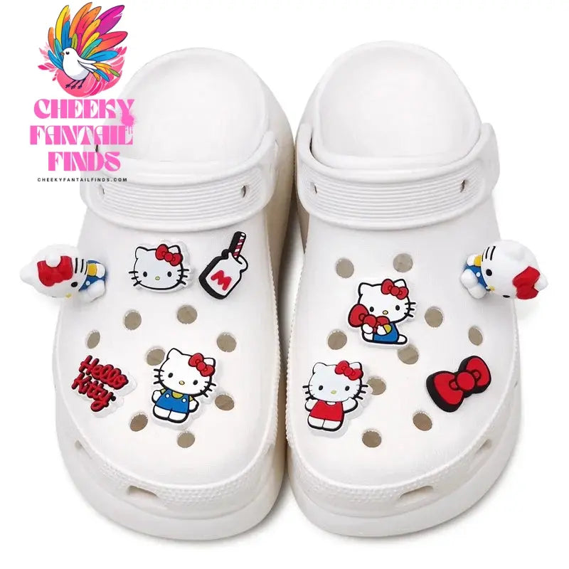 2024 New Kitty Shoe Buckle Accessories 3D DIY Shoe Flower Cartoon Detachable Decorative Buckle Cheeky Fantail Finds
