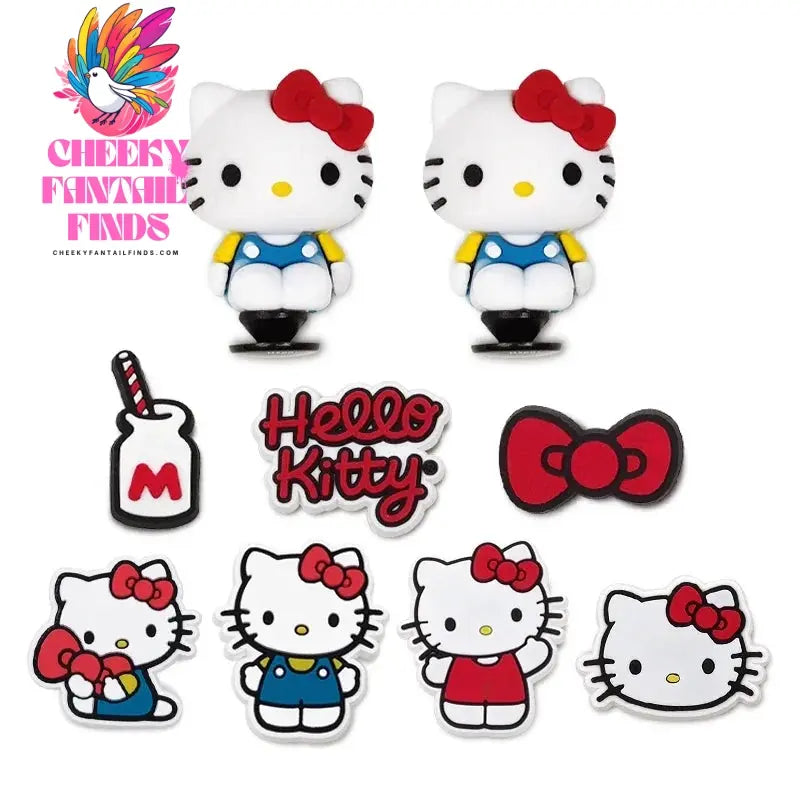 2024 New Kitty Shoe Buckle Accessories 3D DIY Shoe Flower Cartoon Detachable Decorative Buckle Cheeky Fantail Finds