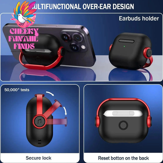 2025 New For Airpods 4 Generation Case with Secure Lock Music Earphone Protector Cover with Cleaning Kit For Apple AirPod 4 Case Cheeky Fantail Finds