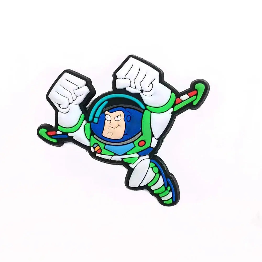20PCS Cartoon Bath Lightyear Shoe Buckle Toy Story Shoe Decoration Shoes Charms Accessories Summer Sandals Clogs Cheeky Fantail Finds