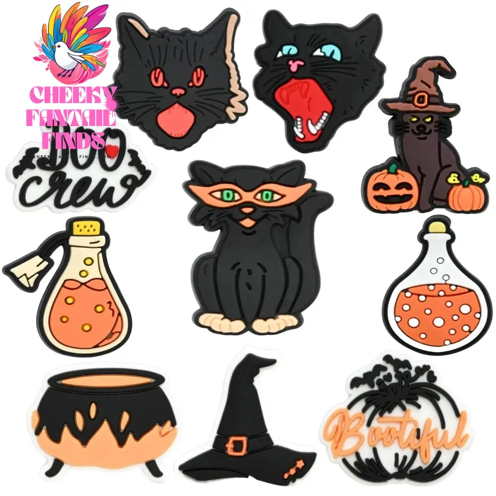 20Pcs Skull Shoe Charms Horror Movie Ghost Witch Shoe Decor Charms Spooky PVC Shoe Accessories Halloween Christmas Themed Gifts Cheeky Fantail Finds