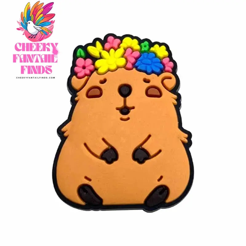 20pcs Cute Capybara Series Shoe Charms Set For Clogs Bogg Bag Bubble Slides Sandals, PVC Shoe Decorations Beach Bag Accessories Cheeky Fantail Finds
