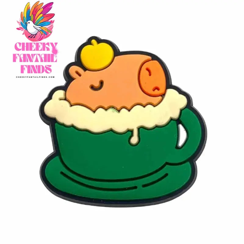 20pcs Cute Capybara Series Shoe Charms Set For Clogs Bogg Bag Bubble Slides Sandals, PVC Shoe Decorations Beach Bag Accessories Cheeky Fantail Finds