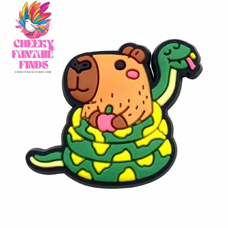 20pcs Cute Capybara Series Shoe Charms Set For Clogs Bogg Bag Bubble Slides Sandals, PVC Shoe Decorations Beach Bag Accessories Cheeky Fantail Finds