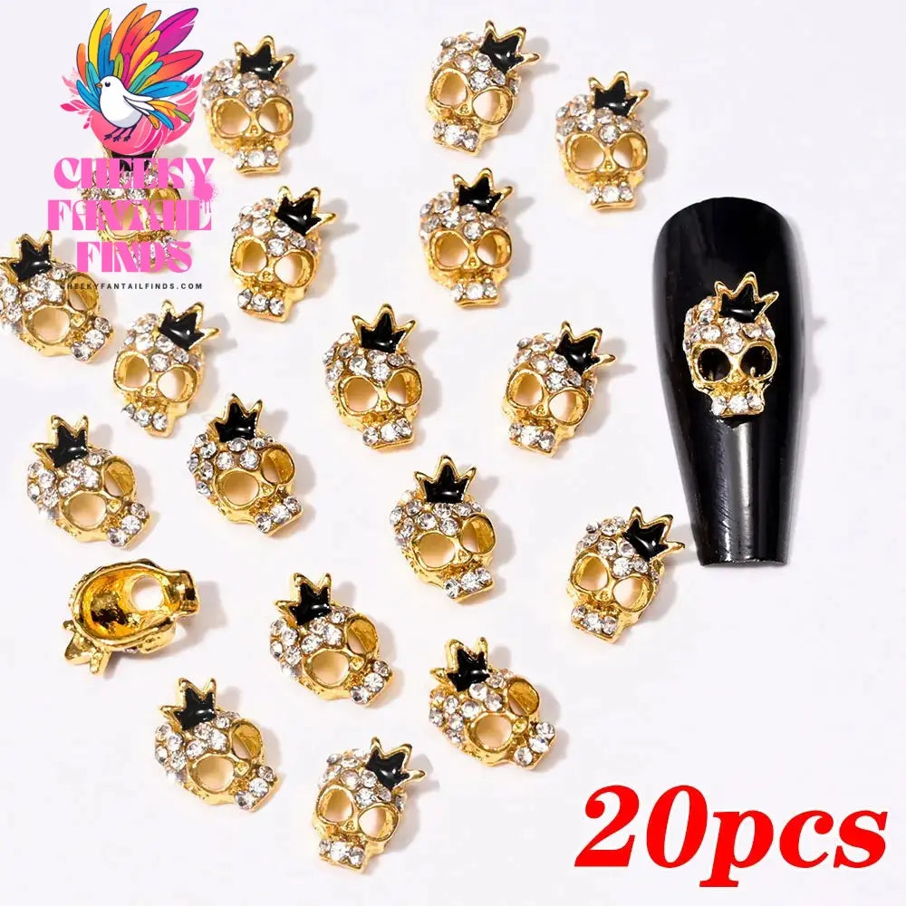 20pcs/bag 3D Cherry Nail Charms Red & Pink Cherry Nail Rhinestone Nail Gems Nail Glitter Stud Fruit Nail Slices for Nail Jewelry Cheeky Fantail Finds