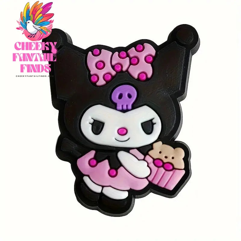 20pcs/set Funny Series Shoe Buckles Cartoon Anime Pattern DIY Detachable Hole Shoes Decorate Accessories Cheeky Fantail Finds