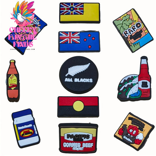 22pcs Cartoon Pattern Shoe Charms for Clogs Sandal Decoration, DIY Accessories Cheeky Fantail Finds