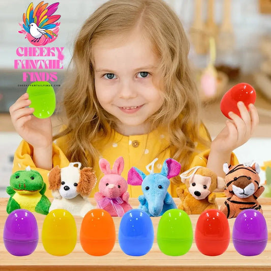 24 Pack Prefilled Easter Eggs Mini Plush Animal Toys Surprise Easter Eggs Kids Easter Egg Hunt Game Party Favors Birthday Gifts Cheeky Fantail Finds