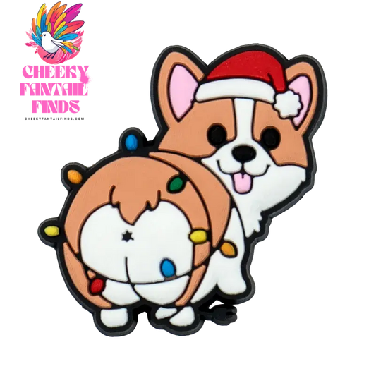 25/50/100 PVC Cute Dog Shoe Charms Corgi Sandal Accessories Shepherd Shoe Decorations Pins for Men Women Kids Gifts Clog Buckles - Cheeky Fantail Finds