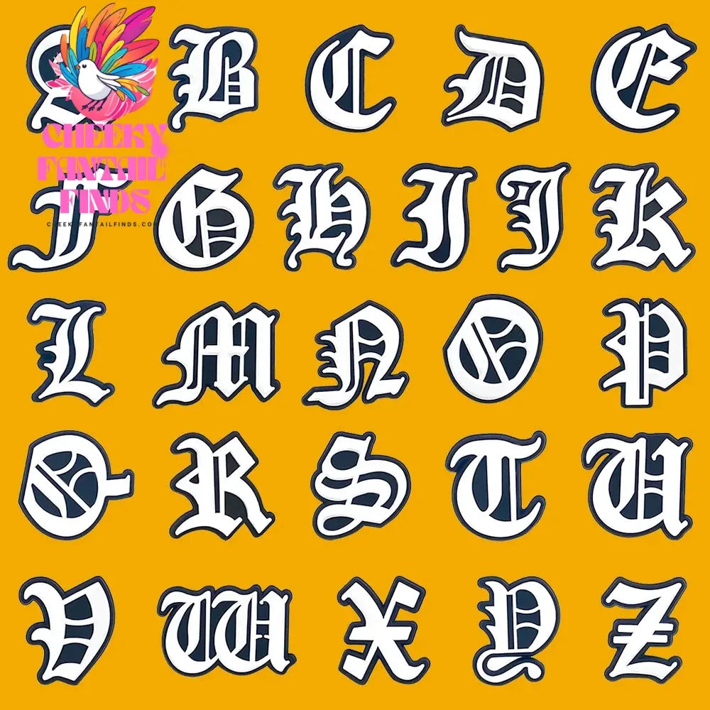 26PCS English Letter Set Fashion Metal Noctilucent Shoe Charms Pink Gloden Shoe Buckle for Clog fit Women Men Accessories Gifts Cheeky Fantail Finds