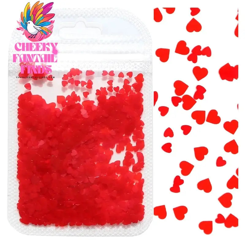 2g Holographic Nail Art Glitter Shiny Sweet Love Heart Flakes Sequins 3D Nails Paillette Manicure Valentine's Day Decorations Cheeky Fantail Finds