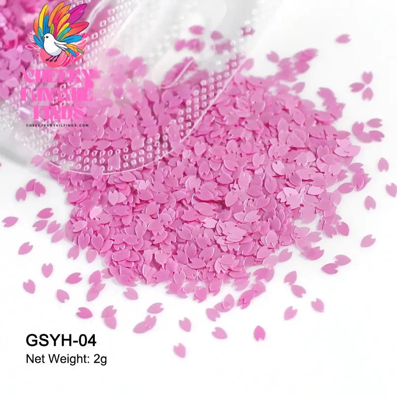 2g Holographic Nail Art Glitter Shiny Sweet Love Heart Flakes Sequins 3D Nails Paillette Manicure Valentine's Day Decorations Cheeky Fantail Finds