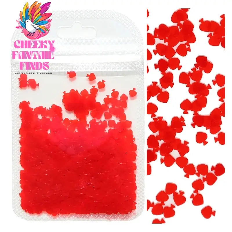 2g Holographic Nail Art Glitter Shiny Sweet Love Heart Flakes Sequins 3D Nails Paillette Manicure Valentine's Day Decorations Cheeky Fantail Finds