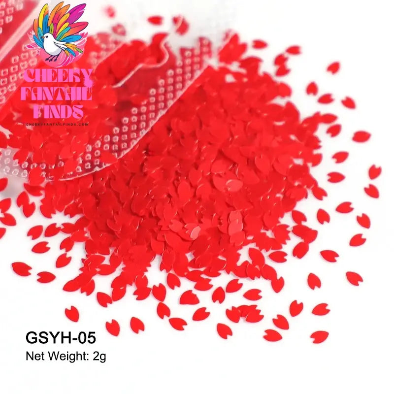 2g Holographic Nail Art Glitter Shiny Sweet Love Heart Flakes Sequins 3D Nails Paillette Manicure Valentine's Day Decorations Cheeky Fantail Finds