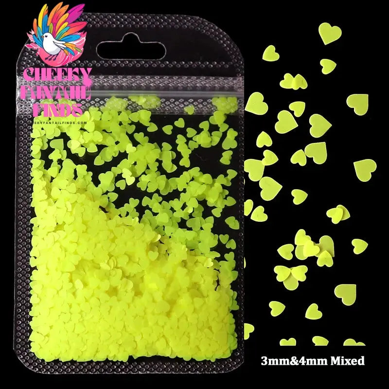 2g Holographic Nail Art Glitter Shiny Sweet Love Heart Flakes Sequins 3D Nails Paillette Manicure Valentine's Day Decorations Cheeky Fantail Finds