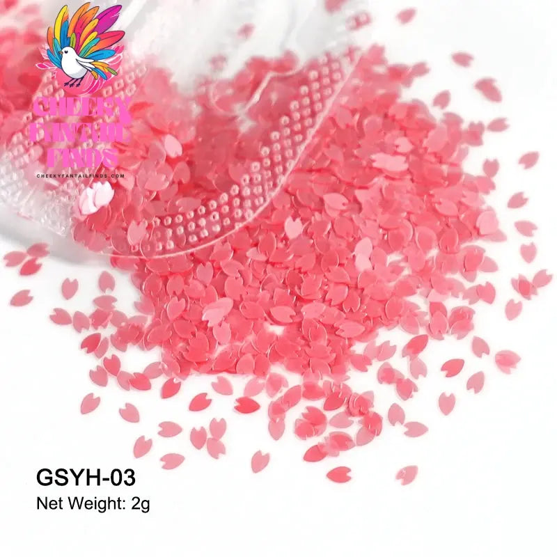 2g Holographic Nail Art Glitter Shiny Sweet Love Heart Flakes Sequins 3D Nails Paillette Manicure Valentine's Day Decorations Cheeky Fantail Finds