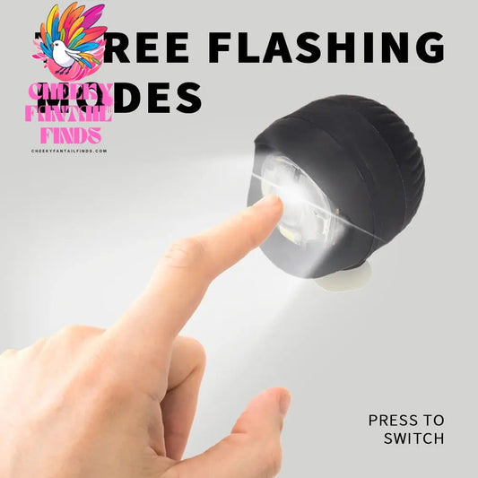 2pcs PVC LED Shoe Lights Charms Accessories for Night Rides, Walks & Dog Walks,Shoes Charms, 3 Lighting Modes - Cheeky Fantail Finds