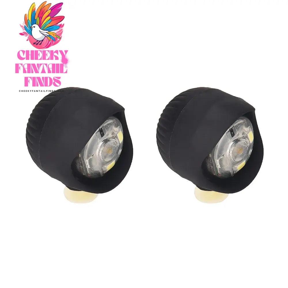 2pcs PVC LED Shoe Lights Charms Accessories for Night Rides, Walks & Dog Walks,Shoes Charms, 3 Lighting Modes - Cheeky Fantail Finds