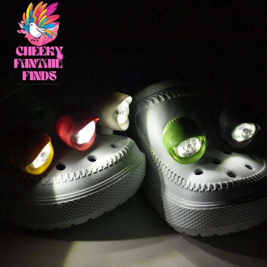 2pcs Shoe Lights - Brighten Up Your Outdoor Activities With The LED Headlight Shoe Light, Footwear Accessories - Cheeky Fantail Finds
