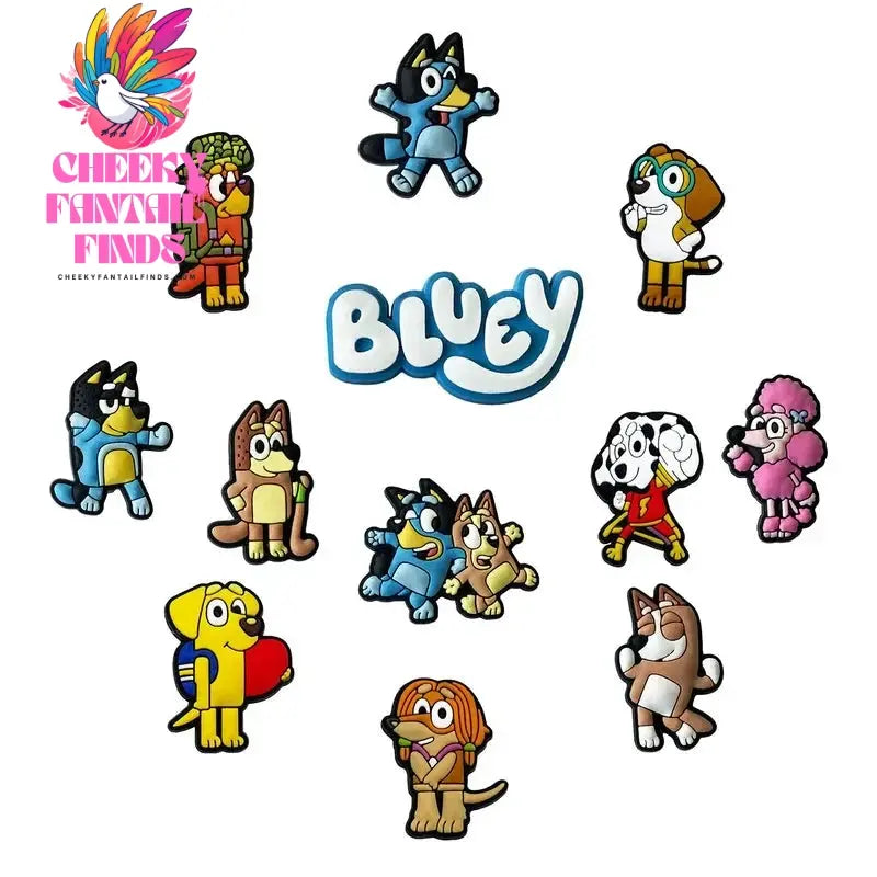 30pcs Bluey Collection Shoe Charms For Diy Shoe Decorations Accessories For Sandals Decorate And Adult Kids Birthday Gifts Cheeky Fantail Finds