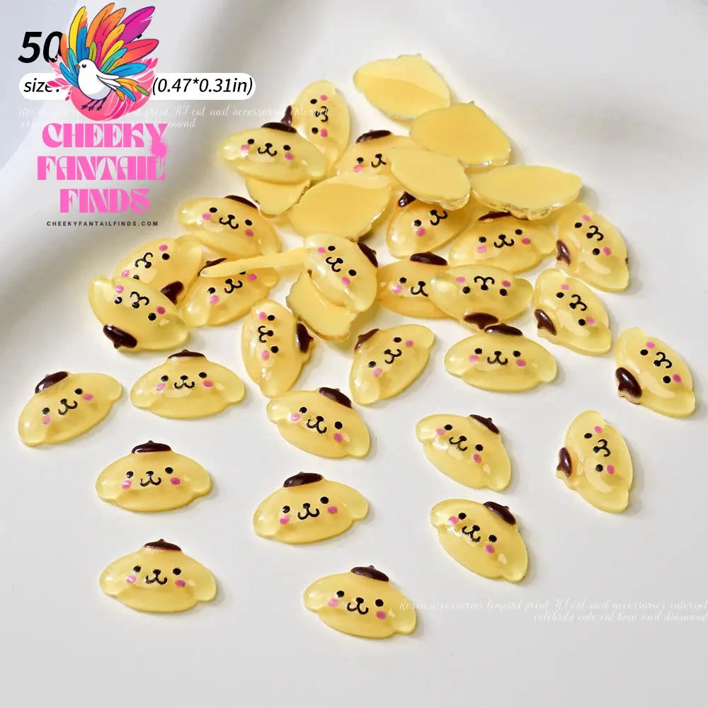 30pcs Mixed HelloKitty Nail Art Accessories Cute Sanrio Hello Kitty Cat Head Nail Charm DIY Resin 3D Press on Nail Jewelry Decor Cheeky Fantail Finds