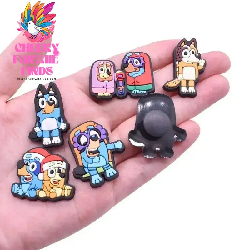 30pcs/set Bluey Collection Shoe Charms For Cave Shoes Diy Decorations Cheeky Fantail Finds