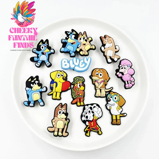 30pcs/set Bluey Collection Shoe Charms For Cave Shoes Diy Decorations Cheeky Fantail Finds