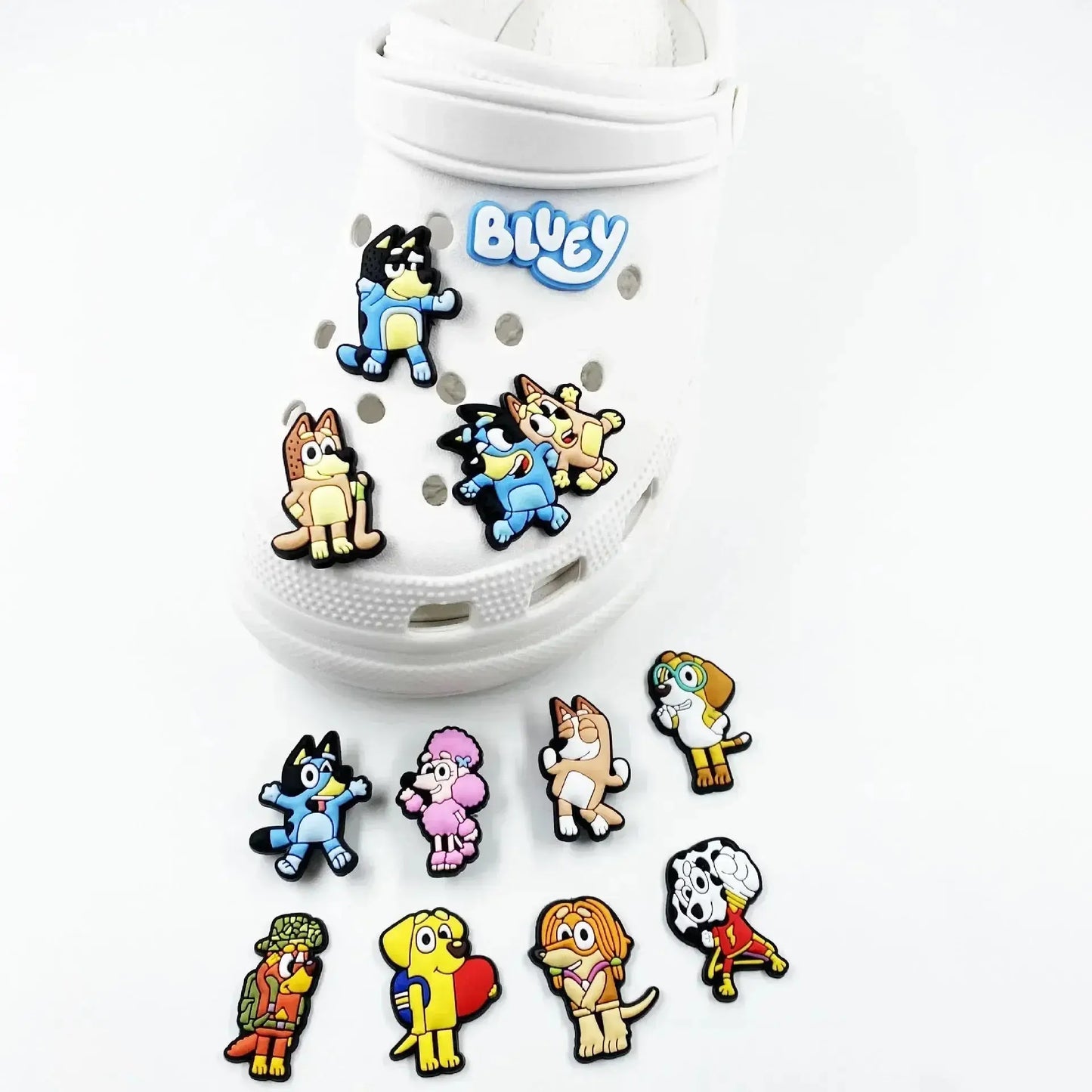 30pcs/set Bluey Collection Shoe Charms For Cave Shoes Diy Decorations Cheeky Fantail Finds